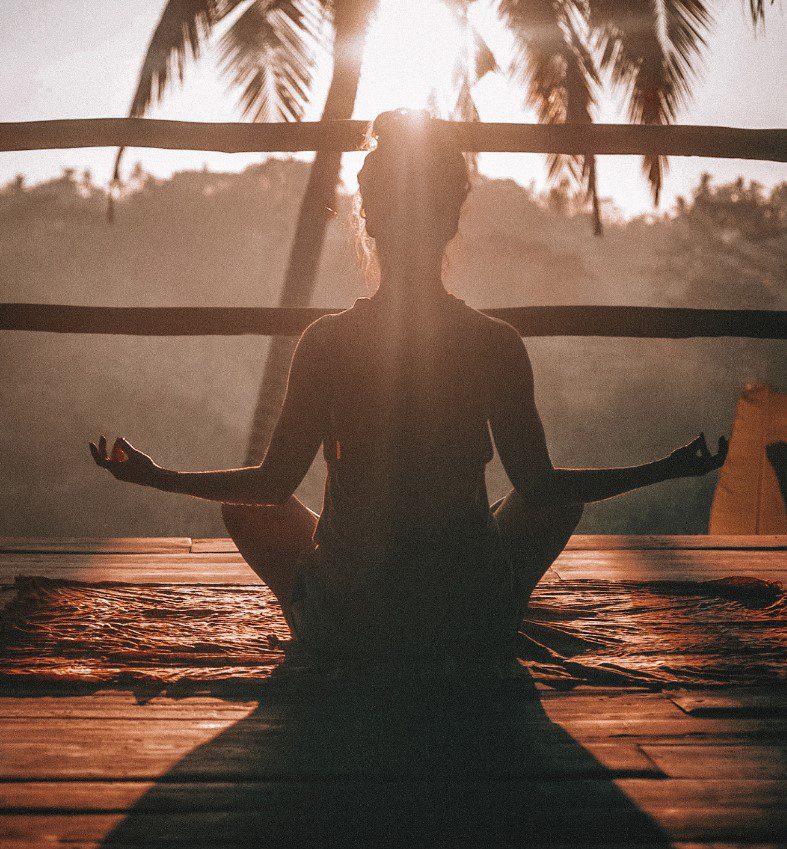 yoga on the porch